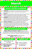 4th Grade March Newsletter