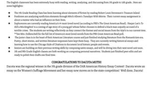 Exciting English Events