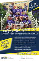 HOBY Youth Leadership Seminar